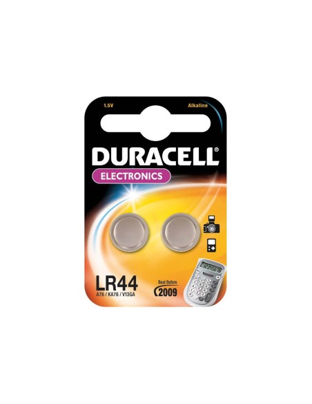 PILAS DURACELL ALCALINAS LR44 BLISTER 2 BOTON LR44