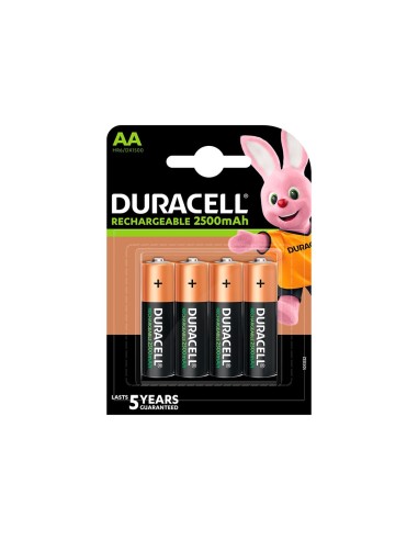 PILA DURACELL RECARGABLE STAYCHARGED AA 2400 MAH BLISTER 4 UNIDADE
