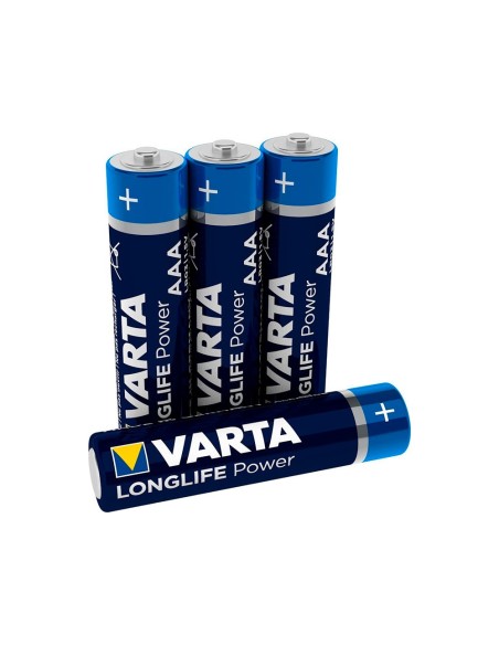 PILA VARTA ALCALINA LONGLIFE POWER AAA TIPO LR-03 4 UD.