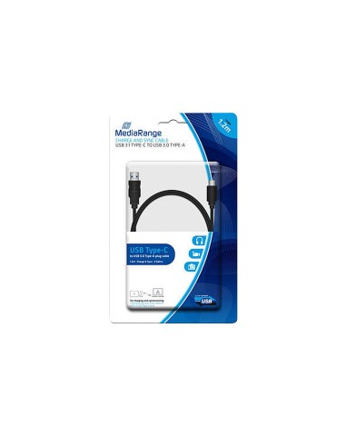 CABLE USB 3.1 TIPO C A USB 3.0 TIPO A MEDIARANGE 1.2MT.NG.