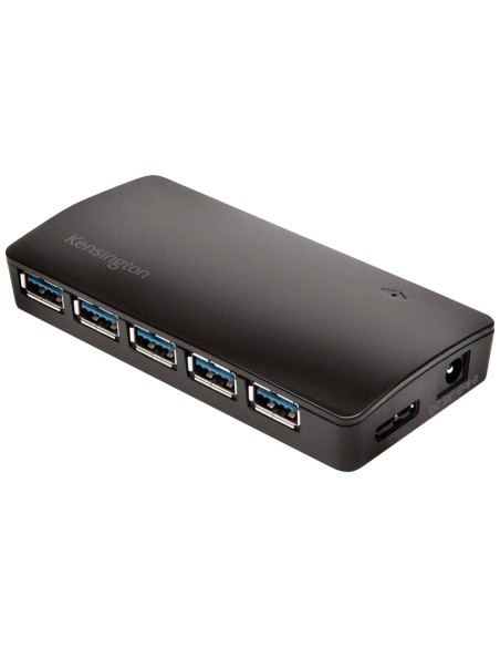 HUB USB 3.0 KENSINGTON CON CARGADOR 7 PUERTOS NEGRO