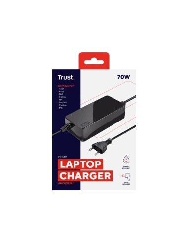 ADAPTADOR CORRIENTE TRUST PORTATIL CHARGER 19V-70W 6 CONECTORES