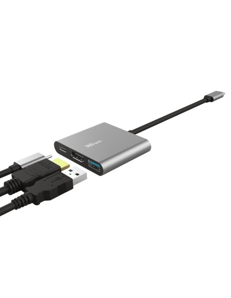 ADAPTADOR TRUST DALYX 3 1 MULTIPUERTO USB-C/USB-A USB-C HDMI 2.0 AL.