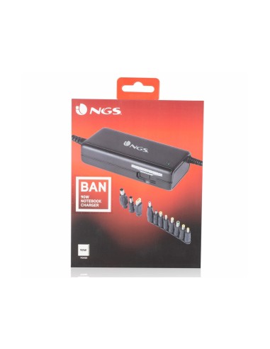 ADAPTADOR CORRIENTE NGS MANUAL LAPTOP 90W 11 ADAPTADORES