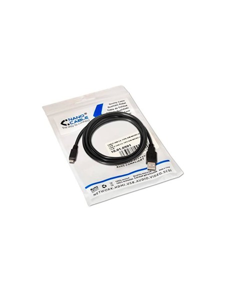 CABLE USB 2.0 TIPO A/M-MICRO USB B/M NG.LONGITUD 0,8 M
