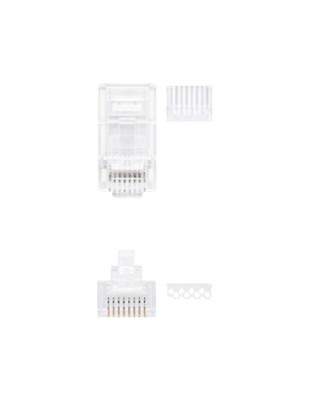 CONECTOR RJ45 8 HILOS CATEGORIA 6