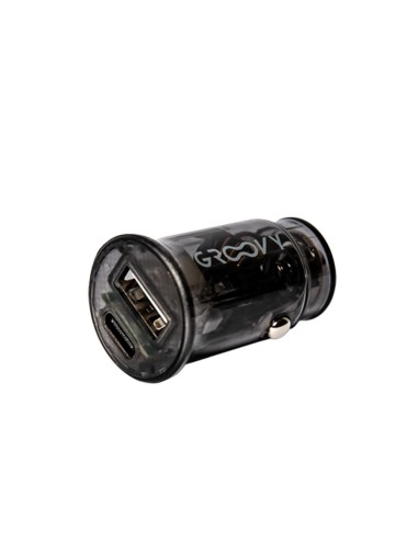 CARGADOR COCHE GROOVY 2 USB GRIS OSCURO