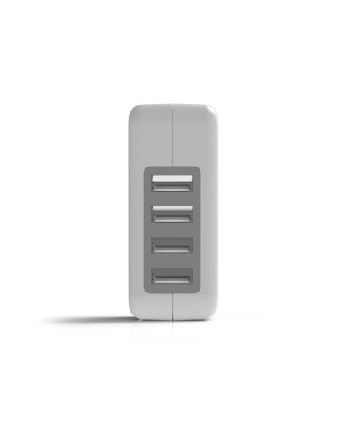 CARGADOR PARED GROOVY 4 USB BL.