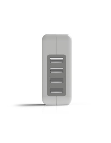 CARGADOR PARED GROOVY 4 USB BL.