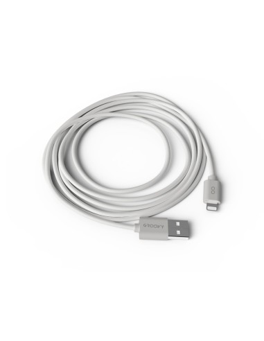 CABLE GROOVY USB 2.0 A APPLE LIGHTNING CABLE 2 METROS BL.
