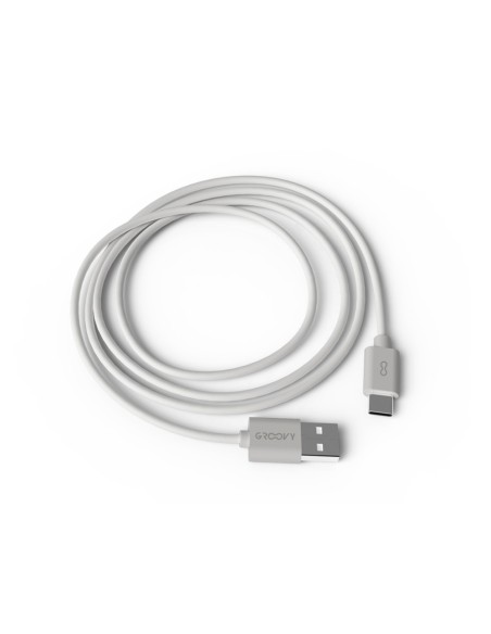 CABLE GROOVY USB-A A TIPO C 1MT.BL.