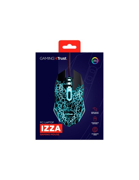 RATON TRUST GXT105X IZZA GAMING OPTICO LED 800-4000 PPP 6B USB NG.