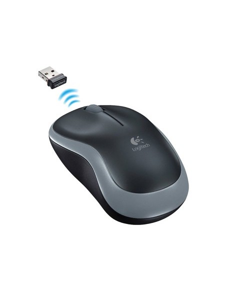 RATON LOGITECH OPTICO INALAMBRICO NANO RECEPTOR M185 GRIS  910-002235