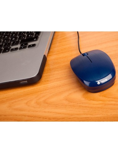 RATON NGS WIRED FLAME OPTICO CABLE 1000 DPI AMBIDIESTROS USB AZ.