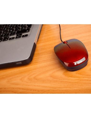 RATON NGS WIRED FLAME OPTICO CABLE 1000 DPI AMBIDIESTROS USB RJ.