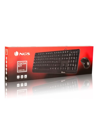SET TECLADO RATON CABLE NGS COCOA USB NG.