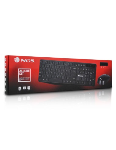 SET TECLADO RATON NGS ALLURE MULTIME INALAMBRICO USB NANO 2,4 GHZ NG.
