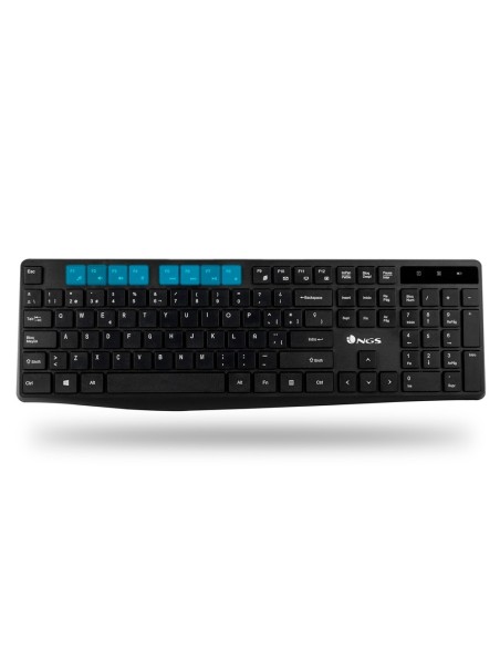 SET TECLADO RATON NGS ALLURE MULTIME INALAMBRICO USB NANO 2,4 GHZ NG.