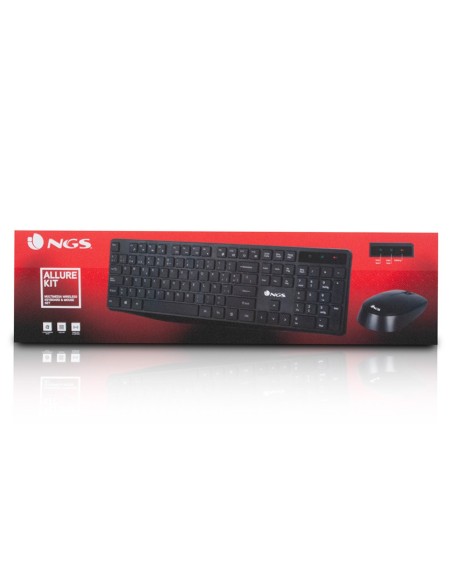 SET TECLADO RATON NGS ALLURE MULTIME INALAMBRICO USB NANO 2,4 GHZ NG.