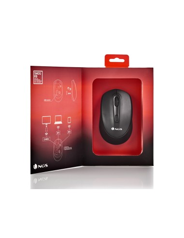 RATON NGS SMOG OPTICO 1000-2400 DPI 3 BOTONES USB 2,4 GHZ 15 MODOS