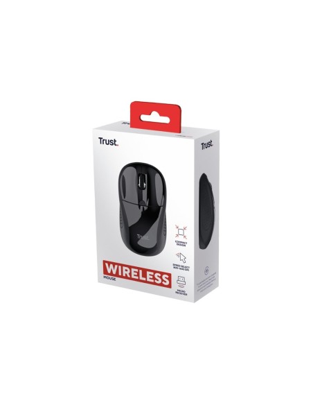 RATON TRUST BASIC OPTICO INALAMB ECO 4 BOTON 800/1600 DPI USB 2.0 NG.