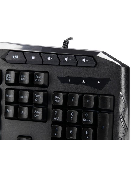 SET TECLADO RATON Q-CON.CABLE E ILUMINACION LED NG.