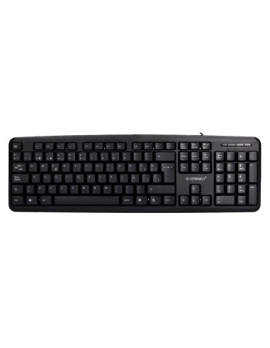 TECLADO Q-CON.CABLE 1,35MT.NG.