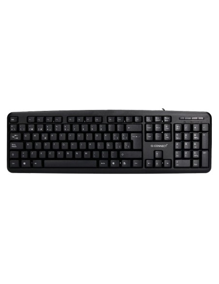 TECLADO Q-CON.CABLE 1,35MT.NG.