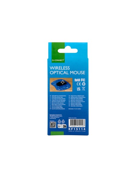 RATON Q-CON.OPTICO INALAMBRICO SILENCIOSO DPI 800/1200/1600  AAA NG.