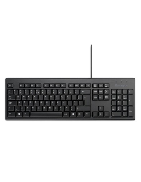 TECLADO KENSINGTON KB100 EQ CABLE 2400 DPI USB-A NG.