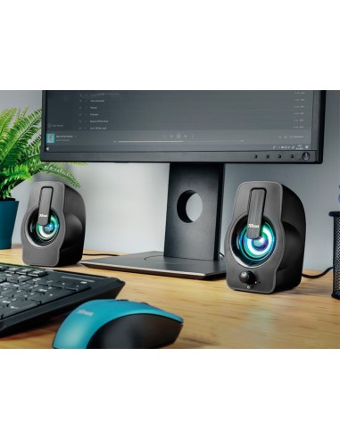 ALTAVOCES TRUST GEMI 2.0 POTENCIA MAXIMA 12W ILUMINACION LED VOLUMEN