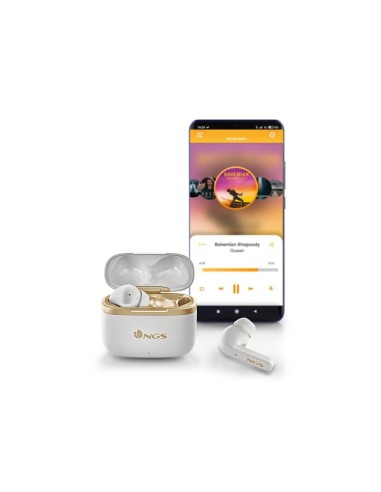 AURICULAR NGS ARTICA TROPHY INALAMBRICO 10M 20 HORAS USB-C BL.