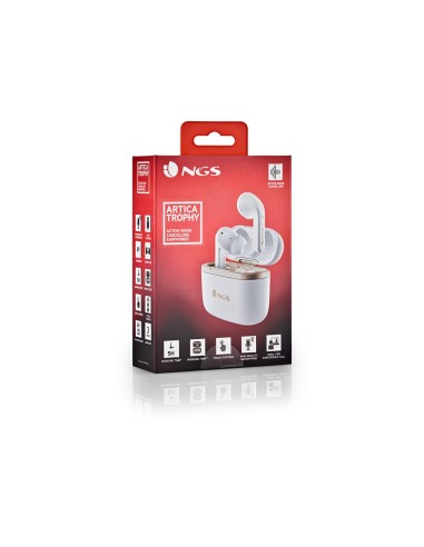 AURICULAR NGS ARTICA TROPHY INALAMBRICO 10M 20 HORAS USB-C BL.