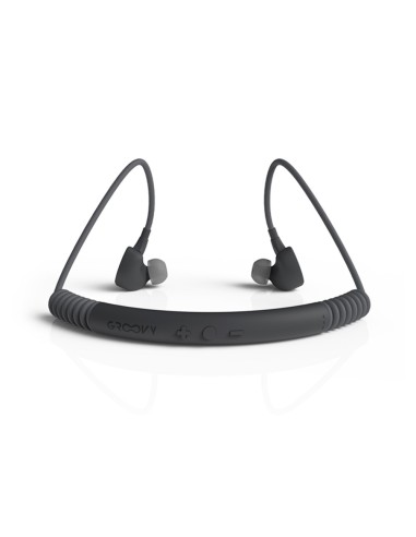 AURICULARES GROOVY SPORT BT.NECKBAND MICROFONO GRIS