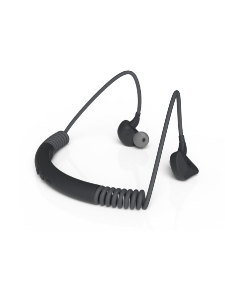 AURICULARES GROOVY SPORT BT.NECKBAND MICROFONO GRIS