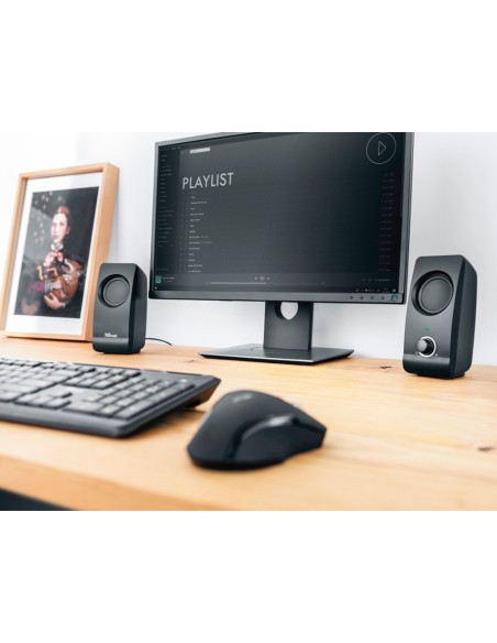 ALTAVOCES TRUST REMO 2.0 16 W CONTROL VOL.USB 2.0 JACK 3.5MM NG.
