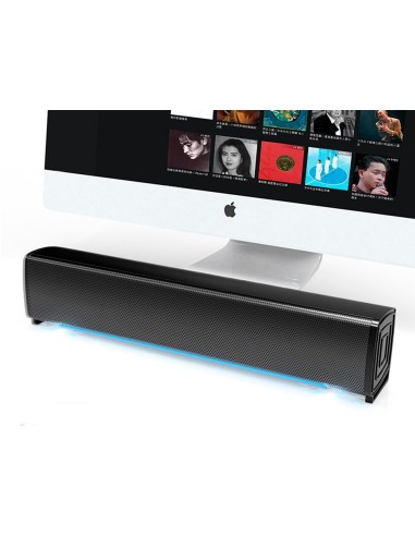 BARRA SONIDO Q-CON.PARA PC ILUMINACIÓN LED NG.