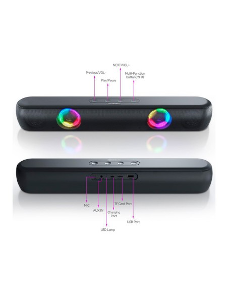 BARRA SONIDO Q-CON.BT.ILUMINACION LED CONTROL VOLUMEN NG.