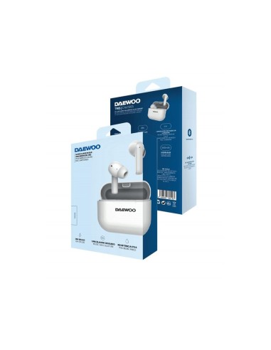 AURICULAR DAEWOO TWS IN-EAR BT.5.3  CARGA USB TIPO-C AUTO 6 HORAS BL.