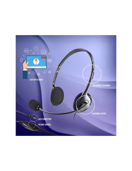 AURICULAR NGS HEADSET MS103 MAX MICROFONO CO VOLUMEN CABLE 1,5MT.NG.
