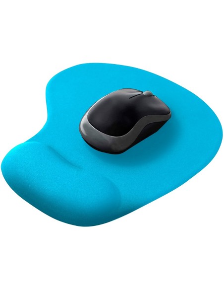 ALFOMBRILLA RATON Q-CONNECT REPOSAMUÑECAS GEL CELESTE