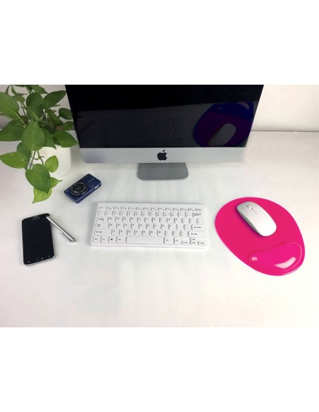 ALFOMBRILLA RATON Q-CON.REPOSAMUÐECAS GEL Y PVC RS.210X245X20 MM