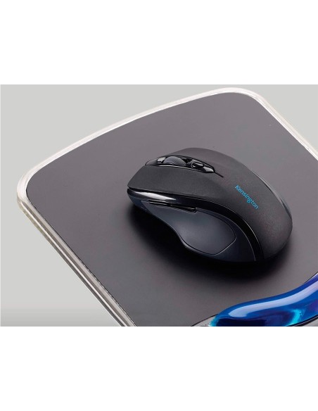 ALFOMBRILLA RATON DUO GEL REPOSAMUÑECAS NG./AZUL 240X182X25MM