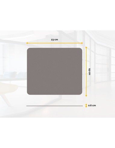 ALFOMBRILLA RATON FELLOWES ESTANDAR RECICLADA 50% GRIS