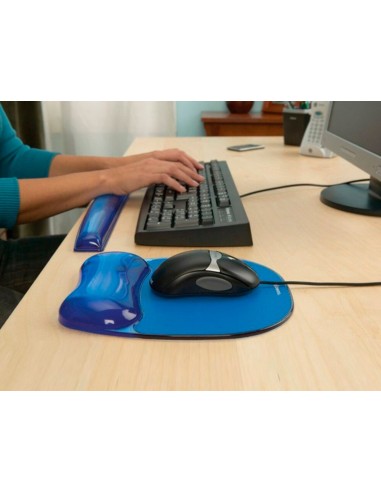 ALFOMBRILLA RATON FELLOWES AZ. REPOSAMUÑECA GEL