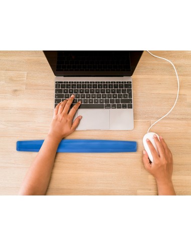 REPOSAMUÑECAS Q-CON.DE GEL TECLADO AZ. 525X60X20MM