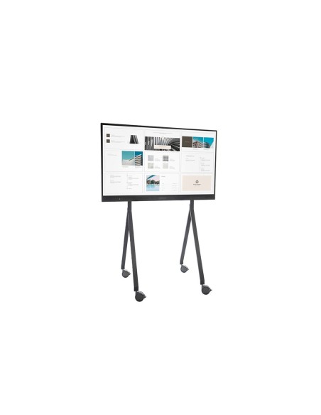 SOPORTE MOVIL ROCADA MONITOR INTERACT. 65"86" ACERO 750X650X1800