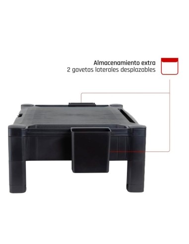 SOPORTE Q-CON. MONITOR AJUST ALTURA 10,3CM A 13,3CM NG.434X336X133MM