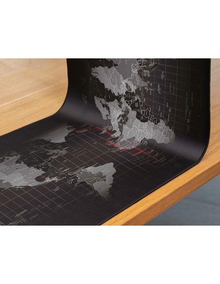 ALFOMBRILLA RATON Q-CON.XXL NG. DISEÑO MAPA DEL MUNDO 900X400MM