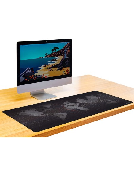 ALFOMBRILLA RATON Q-CON.XXL NG. DISEÑO MAPA DEL MUNDO 900X400MM